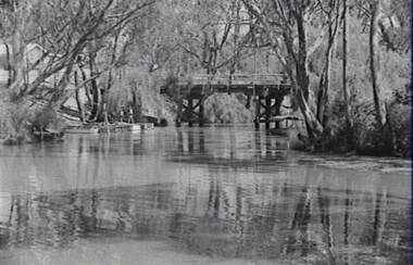 Negative - River - Bridge - Boats, Allan Doney, 1950 -1970