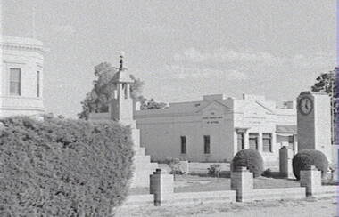 Negative - Country Town - Bank - Monument - Clock, Allan Doney, 1950 -1970