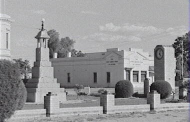 Negative - Country Town - Bank - Monument - Clock, Allan Doney, 1950 -1970