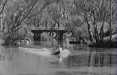 Negative - River - Bridge - Boats, Allan Doney, 1950 -1970