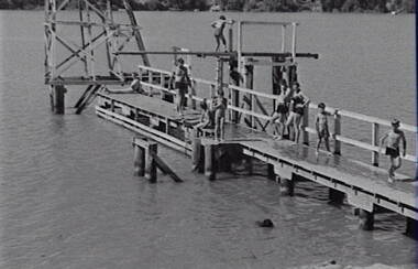 Negative - River - Diving Tower - Jetty - Children Swimming, Allan Doney, 1950 -1970