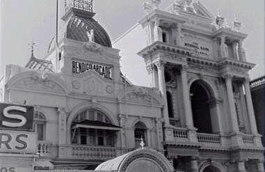 Negative - Bendigo Arcade - National Bank, Allan Doney, 1950 -1970
