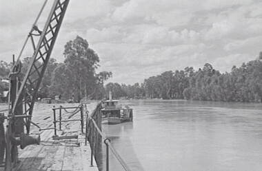 Negative - Echuca - Wharf - Paddle Steamer, Allan Doney, 1950 -1970