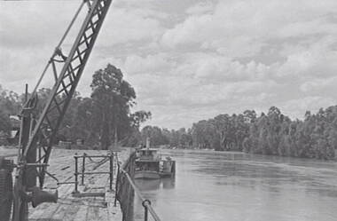 Negative - Echuca - Wharf - Paddle Steamer, Allan Doney, 1950 -1970
