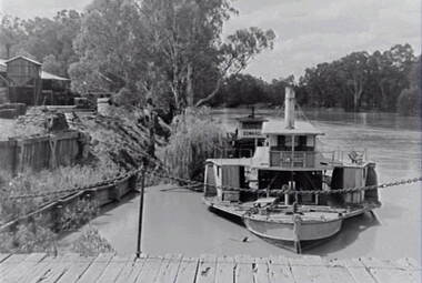 Negative - Echuca - Wharf - Paddle Steamers, Allan Doney, 1950 -1970