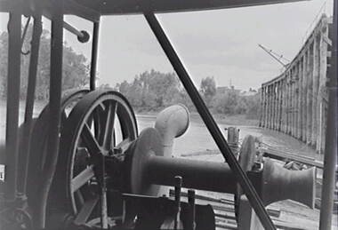 Negative - Echuca - Wharf - Paddle Steamer, Allan Doney, 1950 -1970
