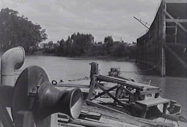 Negative - Echuca - Wharf - Paddle Steamer, Allan Doney, 1950 -1970