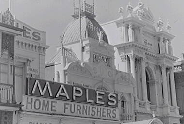Negative - Maples - Bendigo Arcade - National Bank, Allan Doney, 1950 -1970