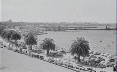 Negative - Geelong - Beach Front - Ships - Wharf - Ocean, Allan Doney, 1950 -1970