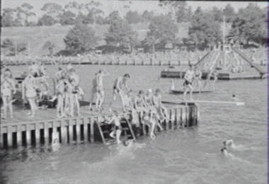 Negative - Geelong - Beach - Swimming Area, Allan Doney, 1950 -1970