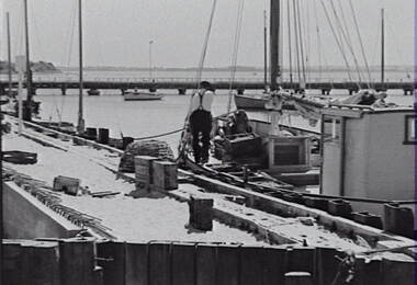 Negative - Queenscliffe - Wharf - Ships, Allan Doney, 1950 -1970