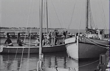 Negative - Queenscliffe - Wharf - Ships, Allan Doney, 1950 -1970