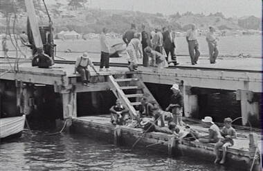 Negative - Port Arlington - Wharf - Fishing, Allan Doney, 1950 -1970