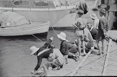 Negative - Port Arlington - Wharf - Fishing - Boats, Allan Doney, 1950 -1970