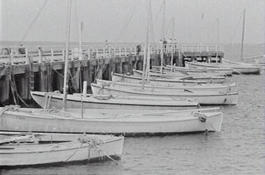 Negative - Port Arlington - Wharf - Boats, Allan Doney, 1950 -1970