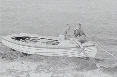 Negative - St Leonard’s - Beach - Boats - Boys, Allan Doney, 1950 -1970