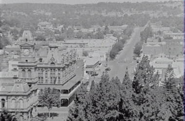 Negative - Williamson Street Bendigo- Post Office - Shamrock Hotel Bendigo, Allan Doney, 1950 -1970