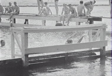 Negative - Bendigo Baths - Water Polo, Allan Doney, 1950 -1970