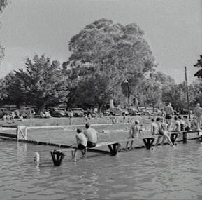 Negative - Bendigo Baths - Water Polo, Allan Doney, 1950 -1970