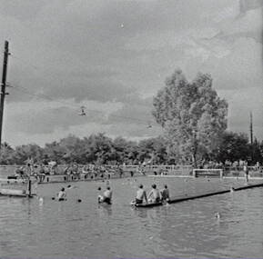 Negative - Bendigo Baths - Water Polo, Allan Doney, 1950 -1970