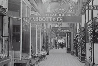 Negative - Bennett’s Arcade Bendigo, Allan Doney, 1950 -1970