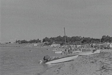 Negative - Port Arlington - Beach - Boats - People, Allan Doney, 1950 -1970