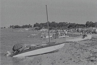 Negative - Port Arlington - Beach - Boats - People, Allan Doney, 1950 -1970