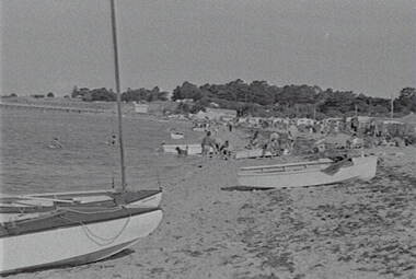 Negative - Port Arlington - Beach - Boats - People, Allan Doney, 1950 -1970