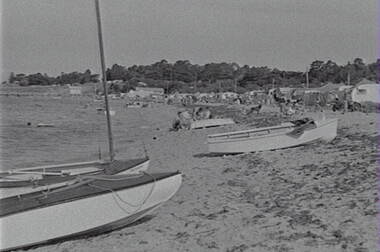 Negative - Port Arlington - Beach - Boats - People, Allan Doney, 1950 -1970