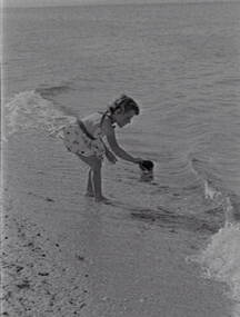 Negative - Port Arlington - Beach - Girl, Allan Doney, 1950 -1970