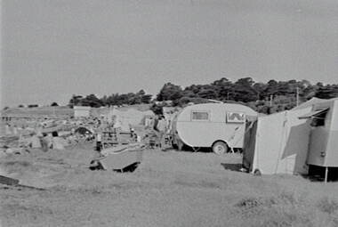 Negative - Port Arlington - Campsite, Allan Doney, 1950 -1970
