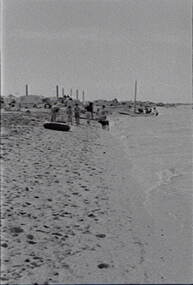 Negative - Port Arlington - Beach - Boats - People - Campsite, Allan Doney, 1950 -1970