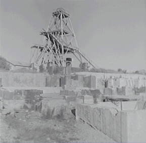 Negative - Happy Valley Bendigo - Mine - Poppet Head, Allan Doney, 1950 -1970