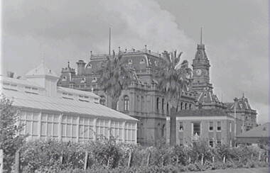 Negative - Conservatory Gardens Bendigo - Law Courts Bendigo - Police Station - Residence, Allan Doney, 1950 -1970