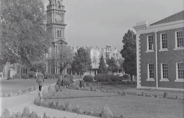 Negative - Town Hall - Gardens - State Public Offices, Allan Doney, 1950 -1970