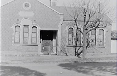 Negative - Barnard Street Bendigo - Pearce’s School, Allan Doney, 1950 -1970
