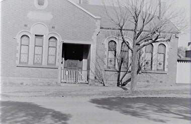 Negative - Barnard Street Bendigo - Pearce’s School, Allan Doney, 1950 -1970