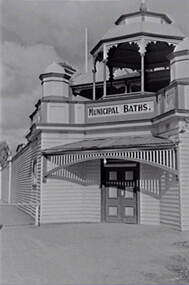 Negative - Bendigo Baths - Municipal Baths - Building, Allan Doney, 1950 -1970