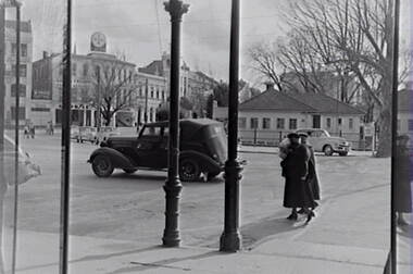 Negative - Baby Health Centre - View Street Bendigo - Vintage Car, Allan Doney, 1950 -1970