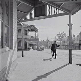 Negative - Eaglehawk - Street - Businesses, Allan Doney, 1950 -1970