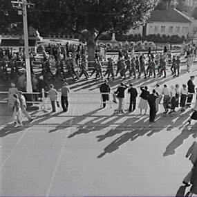 Negative - Royal Tour 1954 - Crowds - RSL Gardens, Allan Doney, 1950 -1970