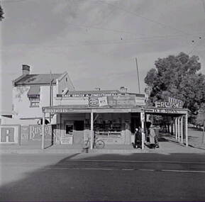 Negative - Corner Shop Bendigo - Barnard and Wattle Streets, Allan Doney, 1950 -1970