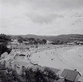 Negative - Geelong - Beach - Bathing Boxes, Allan Doney, 1950 -1970