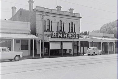 Negative - Eaglehawk - Street - Businesses - Hall, Allan Doney, 1950 -1970