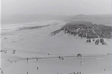 Negative - Beach - Rocks - People, Allan Doney, 1950 -1970