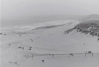 Negative - Beach - Rocks - People, Allan Doney, 1950 -1970