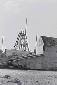 Negative - Mine - Buildings - Poppethead, Allan Doney, 1950 -1970