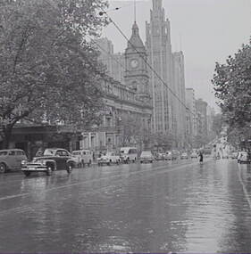 Negative - Melbourne - Street - Buildings, Allan Doney, 1950 -1970