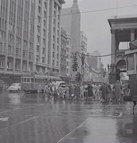 Negative - Melbourne - Street - Buildings - Patches - Ezywalkin, Allan Doney, 1950 -1970