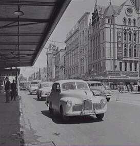 Negative - Melbourne - Street - Buildings - Gas - Majestic, Allan Doney, 1950 -1970